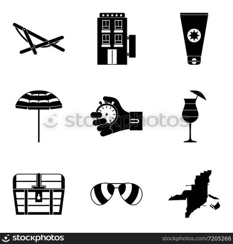 Sport approach icons set. Simple set of 9 sport approach vector icons for web isolated on white background. Sport approach icons set, simple style