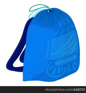 Sport backpack icon. Cartoon illustration of sport backpack vector icon for web isolated on white background. Sport backpack icon, cartoon style