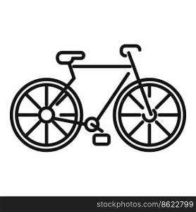 Sport bike icon outline vector. People athlete. Young person. Sport bike icon outline vector. People athlete