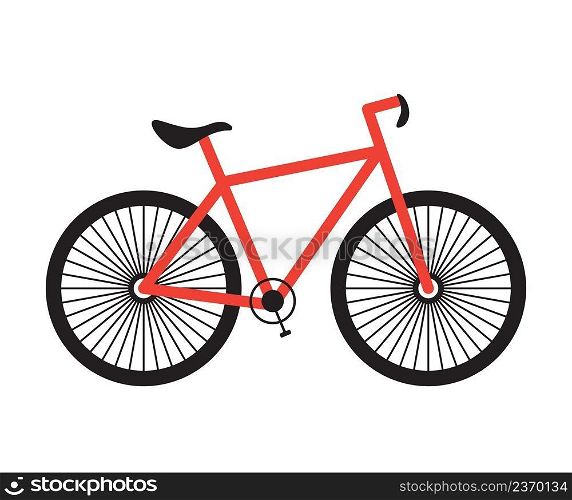 Sport bike isolated icon on white background. Vector illustration.