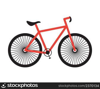 Sport bike isolated icon on white background. Vector illustration.