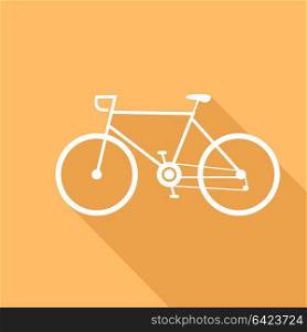 Sport bike vector illustration of a flat design.