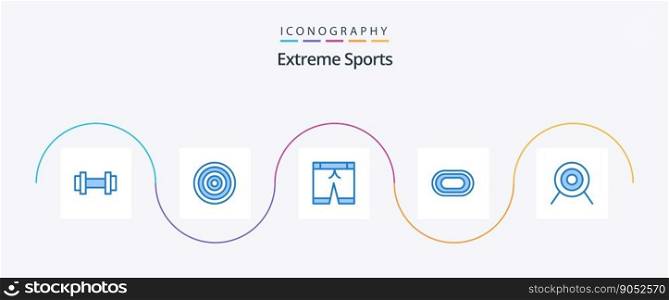 Sport Blue 5 Icon Pack Including target. archery. pants. sport. olympic