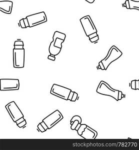 Sport Bottle, Fitness Accessory Vector Thin Line Icons Seamless Pattern. Sport Bottle, Plastic, Metal Container for Water Linear Pictograms. Reusable Accessory to Quench Thirst in Gym Color Collection. Sport Bottle, Fitness Accessory Vector Seamless Pattern
