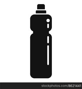 Sport bottle icon simple vector. Biodegradable plastic. Ocean ecology. Sport bottle icon simple vector. Biodegradable plastic