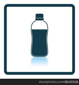 Sport bottle of drink icon. Shadow reflection design. Vector illustration.