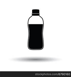 Sport bottle of drink icon. White background with shadow design. Vector illustration.