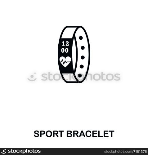 Sport Bracelet icon. Mobile app, printing, web site icon. Simple element sing. Monochrome Sport Bracelet icon illustration. Sport Bracelet icon. Mobile app, printing, web site icon. Simple element sing. Monochrome Sport Bracelet icon illustration.