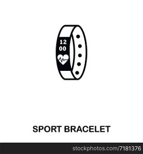 Sport Bracelet icon. Mobile app, printing, web site icon. Simple element sing. Monochrome Sport Bracelet icon illustration. Sport Bracelet icon. Mobile app, printing, web site icon. Simple element sing. Monochrome Sport Bracelet icon illustration.