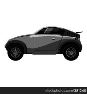 Sport car icon. Gray monochrome illustration of car vector icon for web design. Sport car icon, gray monochrome style