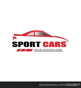 sport car logo template design vector