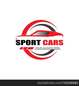 sport car logo template design vector