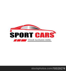 sport car logo template design vector