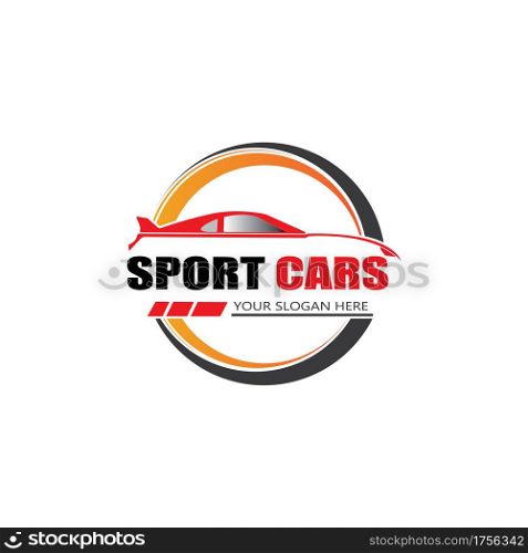 sport car logo template design vector - Vector