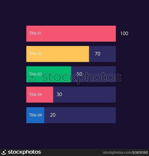 Sport competitors and rivals comparison infographic chart design template for dark theme. Editable infochart with horizontal bar graphs. Visual data presentation. Myriad Pro-Regular font used. Sport competitors and rivals comparison infographic chart design template for dark theme