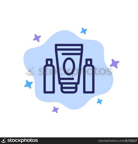 Sport, Cream, Medical, Healthcare Blue Icon on Abstract Cloud Background