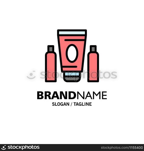 Sport, Cream, Medical, Healthcare Business Logo Template. Flat Color