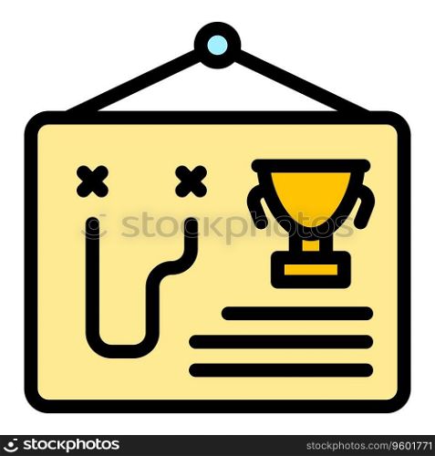Sport game cup icon outline vector. Pc online. App cyber color flat. Sport game cup icon vector flat