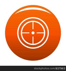 Sport goal icon. Simple illustration of sport goal vector icon for any design orange. Sport goal icon vector orange