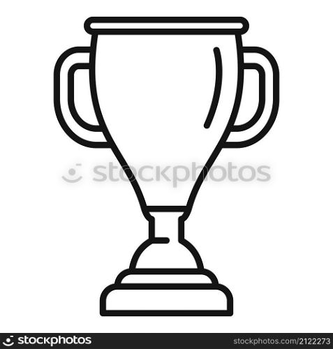 Sport gold cup icon outline vector. Winner trophy. Win award. Sport gold cup icon outline vector. Winner trophy