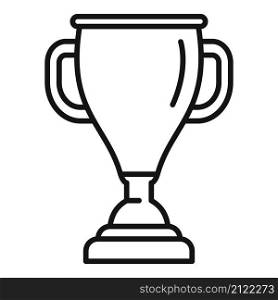 Sport gold cup icon outline vector. Winner trophy. Win award. Sport gold cup icon outline vector. Winner trophy