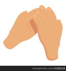 Sport hand clap icon cartoon vector. Applause finger. Show encourage. Sport hand clap icon cartoon vector. Applause finger
