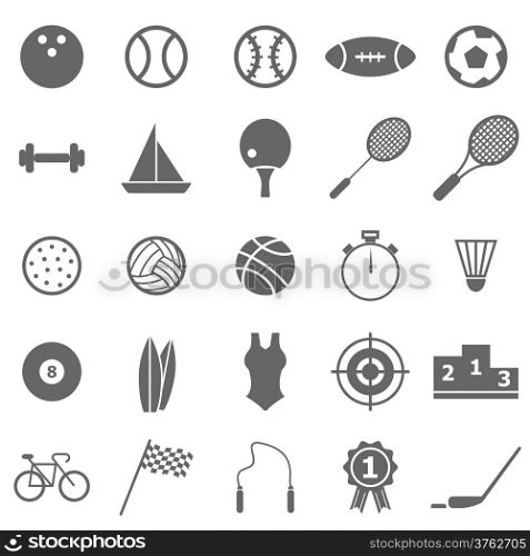 Sport icons on white background, stock vector