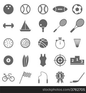 Sport icons on white background, stock vector
