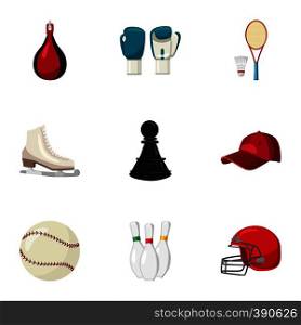 Sport icons set. Cartoon illustration of 9 sport vector icons for web. Sport icons set, cartoon style