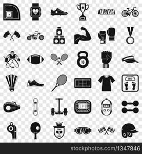 Sport icons set. Simple style of 36 sport vector icons for web for any design. Sport icons set, simple style