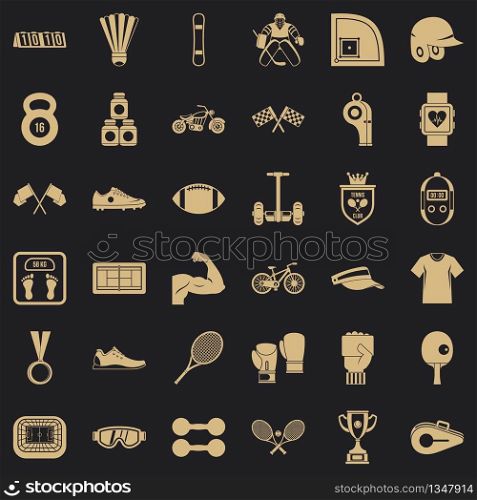 Sport icons set. Simple style of 36 sport vector icons for web for any design. Sport icons set, simple style