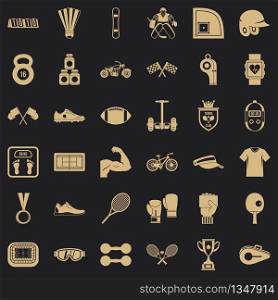 Sport icons set. Simple style of 36 sport vector icons for web for any design. Sport icons set, simple style