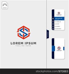 sport initial ts, ms logo template vector illustration, free business card design template. sport initial ts, ms logo template, free business card design