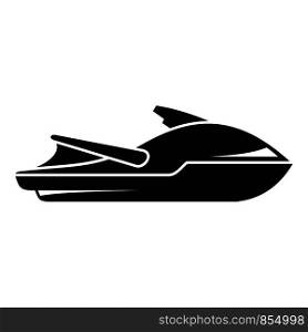 Sport jet ski icon. Simple illustration of sport jet ski vector icon for web design isolated on white background. Sport jet ski icon, simple style
