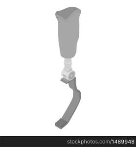 Sport leg limb icon. Isometric of sport leg limb vector icon for web design isolated on white background. Sport leg limb icon, isometric style