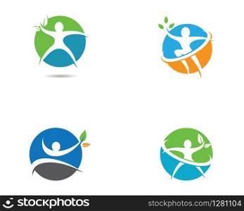 Sport logo vector icon illustration design