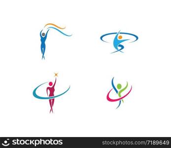 Sport logo vector icon illustration design