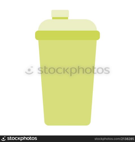 Sport nutrition drink bottle for fitness. Shaker for protein shakes.