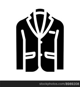 sport outerwear male glyph icon vector. sport outerwear male sign. isolated symbol illustration. sport outerwear male glyph icon vector illustration
