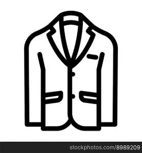 sport outerwear male line icon vector. sport outerwear male sign. isolated contour symbol black illustration. sport outerwear male line icon vector illustration