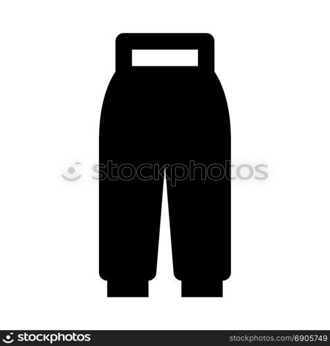 sport pants, icon on isolated background