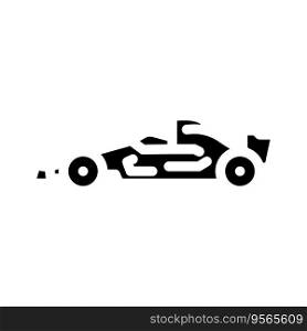 sport racing car vehicle auto glyph icon vector. sport racing car vehicle auto sign. isolated symbol illustration. sport racing car vehicle auto glyph icon vector illustration