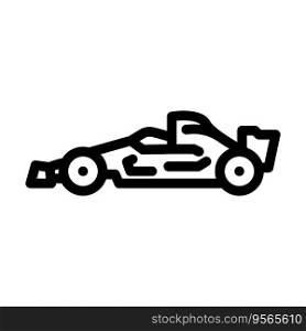 sport racing car vehicle auto line icon vector. sport racing car vehicle auto sign. isolated contour symbol black illustration. sport racing car vehicle auto line icon vector illustration