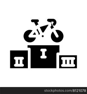 sport riding glyph icon vector. sport riding sign. isolated contour symbol black illustration. sport riding glyph icon vector illustration