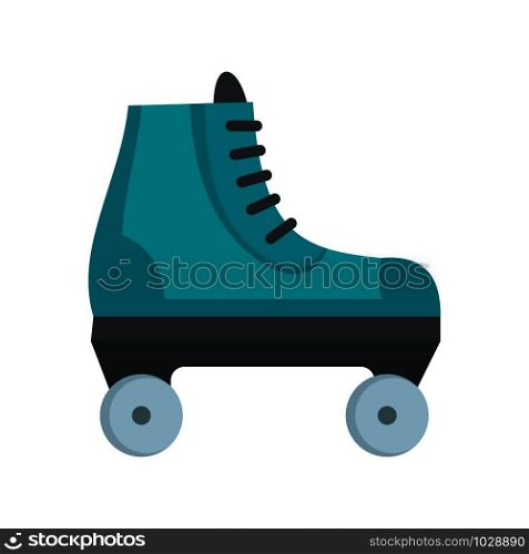 Sport roller skates icon. Flat illustration of sport roller skates vector icon for web design. Sport roller skates icon, flat style