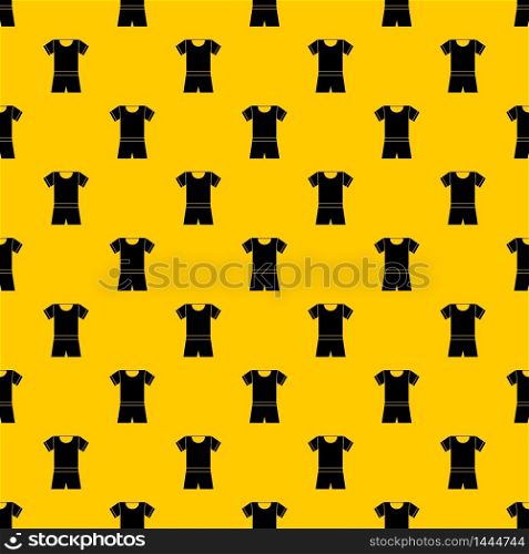 Sport shirt and shorts pattern seamless vector repeat geometric yellow for any design. Sport shirt and shorts pattern vector