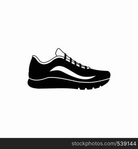 Sport shoes icon in simple style on a white background. Sport shoes icon, simple style
