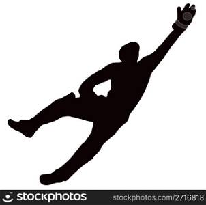 Sport Silhouette - Wicket-Keeper Dive