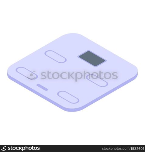 Sport smart scales icon. Isometric of sport smart scales vector icon for web design isolated on white background. Sport smart scales icon, isometric style