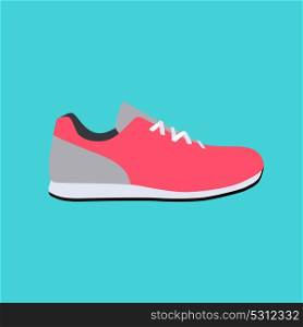 Sport Sneakers Icon Flat Vector Illustration EPS10. Sport Sneakers Icon Flat Vector Illustration